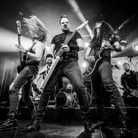 SAD European Metallica Tribut Rockband schwarz gekleidete Männer