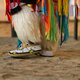 Indianische Hose aus Tierfell und Fransen