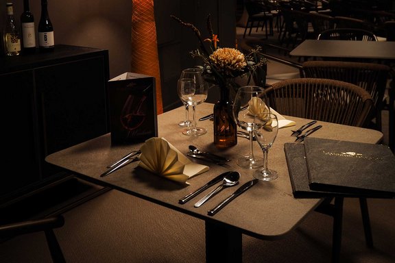 Restauranttisch in der Spielbank Bad Kötzting