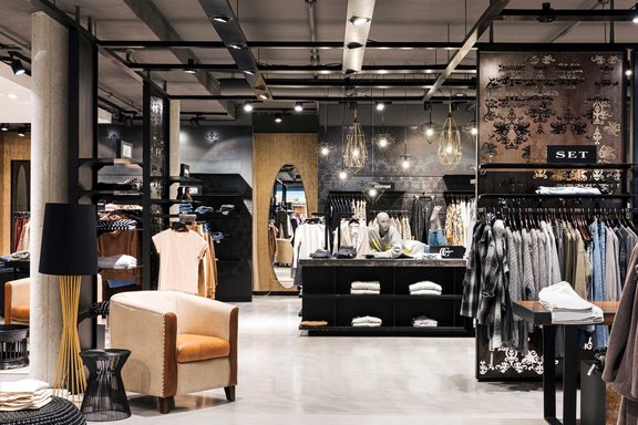 Inneneinrichtung des Modehaus Garhammer